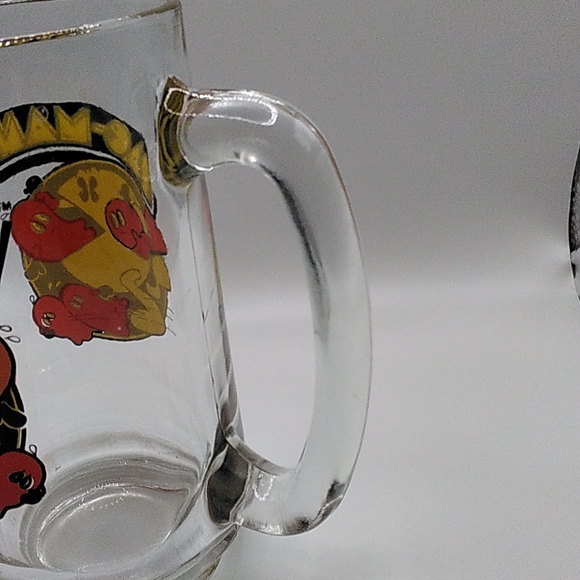 PACMAN VINTAGE GLASS DRINKING MUG 1983 - Picture 5 of 7